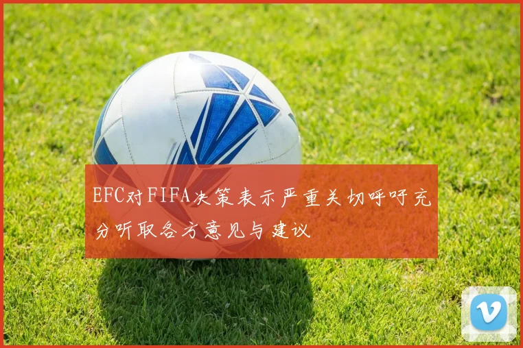 EFC对FIFA决策表示严重关切呼吁充分听取各方意见与建议